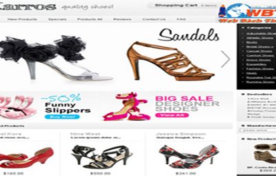 thiết kế website bán giày dép