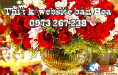 Thiết kế website bán hoa