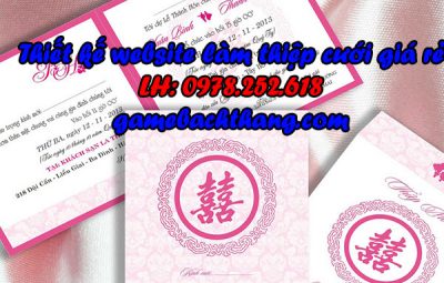 Thiết kế website làm thiệp mời chuẩn SEO 100% dễ lên TOP